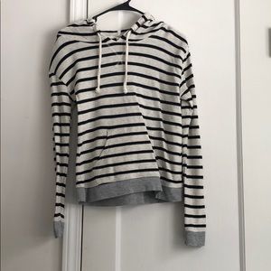 Light striped hoodie